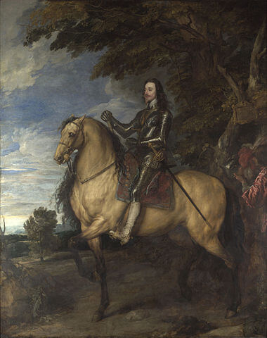 『チャールズ1世騎馬像』　1638年頃　ヴァン・ダイク　ナショナル・ギャラリー蔵