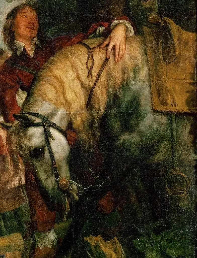『狩場のチャールズ1世』（ Le Roi à la chasse ）　1635年頃　アンソニー・ヴァン・ダイク
