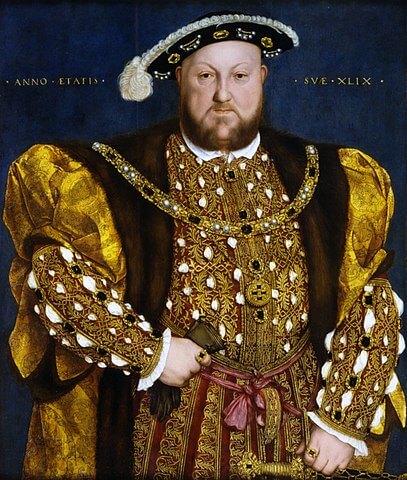 ヘンリー8世（1491年6月28日－1547年1月28日）　1540年　ハンス・ホルバイン（子）　国立古典絵画館蔵