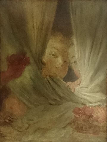 『好奇心』（ Les Curieuses ）　1770年代　ジャン・オノレ・フラゴナール　ルーヴル美術館蔵