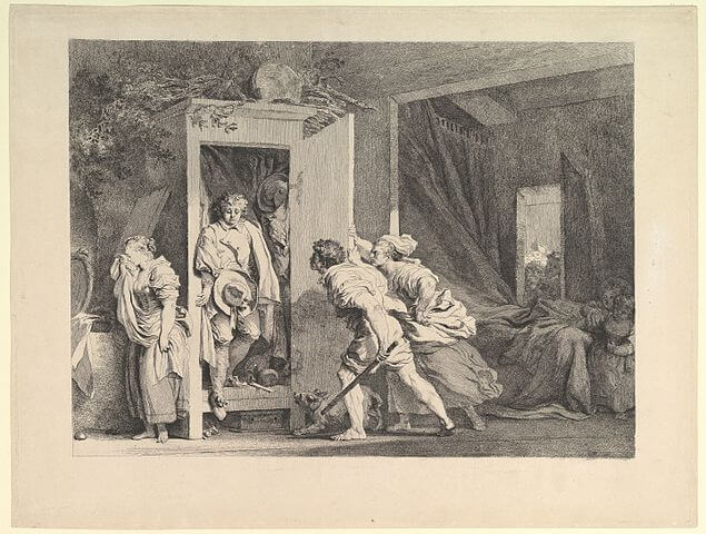 ”L’Armoire”　1778年　ジャン・オノレ・フラゴナール　メトロポリタン美術館蔵