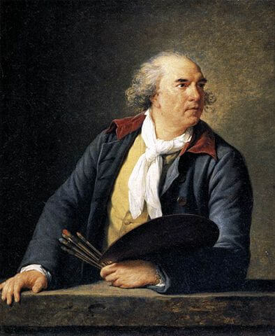『画家ユベール・ロベール』　1788年　エリザベート＝ルイーズ・ヴィジェ＝ルブラン