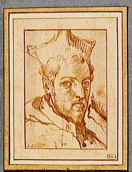 枢機卿オドアルド・ファルネーゼ（1573年－1626年）の肖像　16世紀－17世紀　アゴスティーヌ・カラッチ　ルーヴル美術館蔵