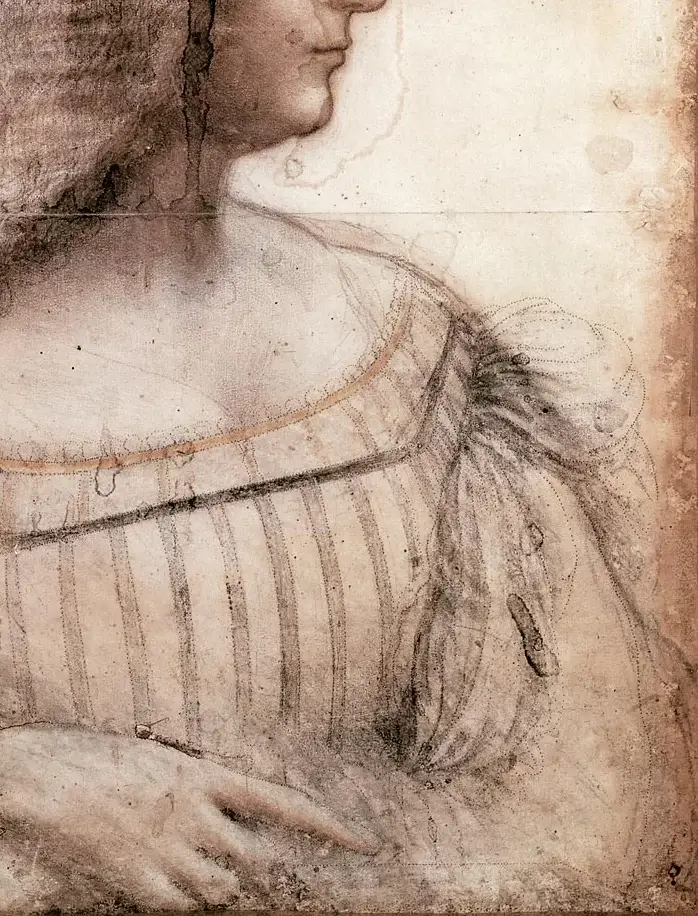 『イザベラ・デステの肖像』　レオナルド・ダ・ヴィンチ
