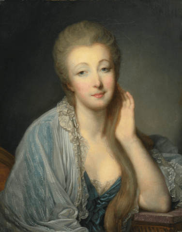 デュ・バリー伯爵夫人の肖像（ Portrait of the Comtesse du Barry ）　18世紀　ジャン＝バティスト・グルーズ