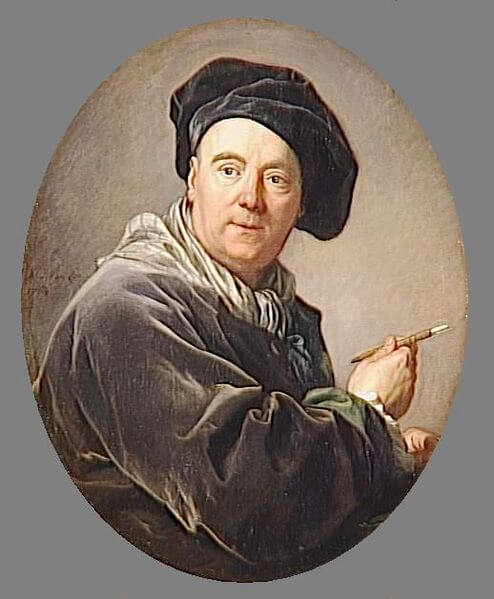 カルル・ヴァン・ローの肖像　1764年　ルイ＝ミシェル・ヴァン・ロー　ヴェルサイユ宮殿蔵