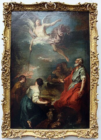 『ギデオンの犠牲』（ Le Sacrifice de Gédéon ）　1725年－1730年　フランソワ・ブーシェ　ルーヴル美術館蔵