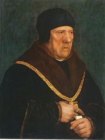 『ヘンリー・ワイアット卿の肖像』（ Portrait de Sir Henry Wyatt (vers 1460/1470-1537), d'Allington Castle, conseiller du roi d'Angleterre ）　1528年　ハンス・ホルバイン（子）　ルーヴル美術館蔵