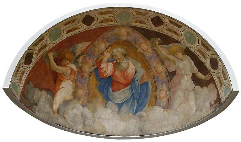 Dieu le Père bénissant parmi les anges　1500 – 1525年　ラファエロ　ルーヴル美術館蔵