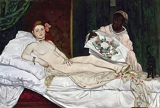 『オランピア』( Olympia ) 1863年 エドゥアール・マネ オルセー美術館蔵