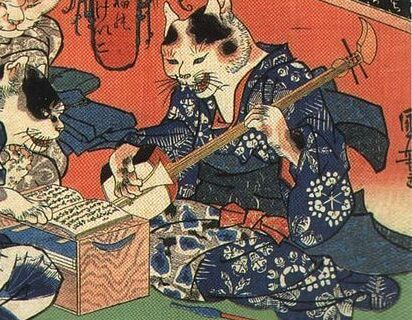 『猫のけいこ』 天保12年(1841年) 歌川国芳