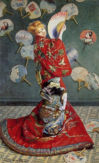 『ラ・ジャポネーズ』( La Japonaise (Camille Monet in Japanese Costume)) 1876年 クロード・モネ ボストン美術館蔵