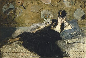 『団扇と婦人』( La Dame aux éventails ) 1873年 エドゥアール・マネ オルセー美術館蔵