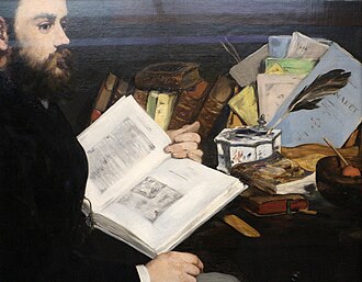 『エミール・ゾラの肖像』( Emile Zola ) 1868年 エドゥアール・マネ オルセー美術館蔵